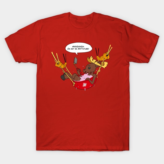 Where we go all, we go moose T-Shirt by cosmosjester